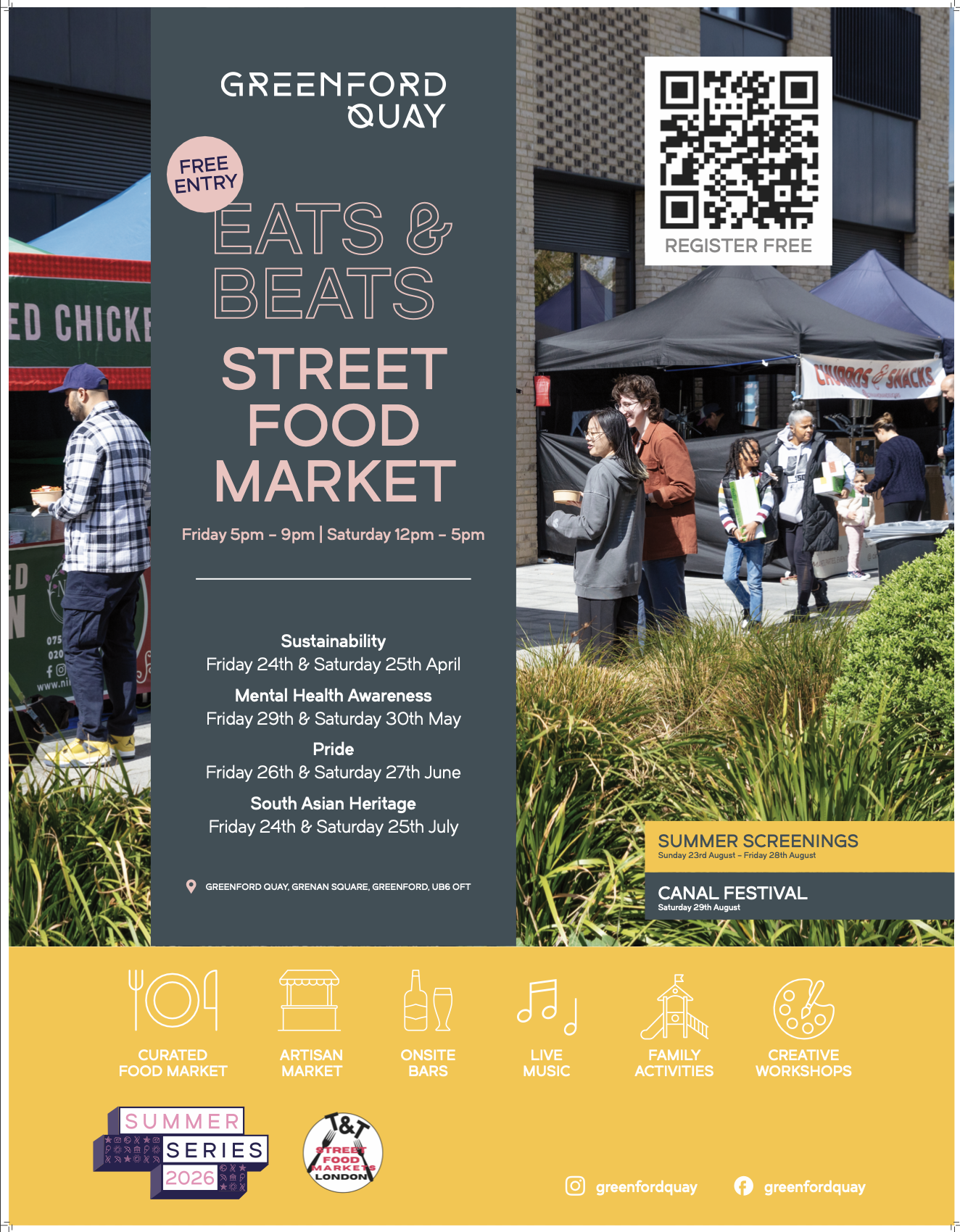 Eats & Beats Street Food Market at Greenford Quay